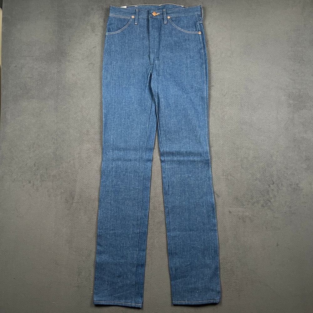 Wrangler Jeans Mens 33x40 Blue Cowboy Cut Slim Fit 936DEN Rigid Denim NEW